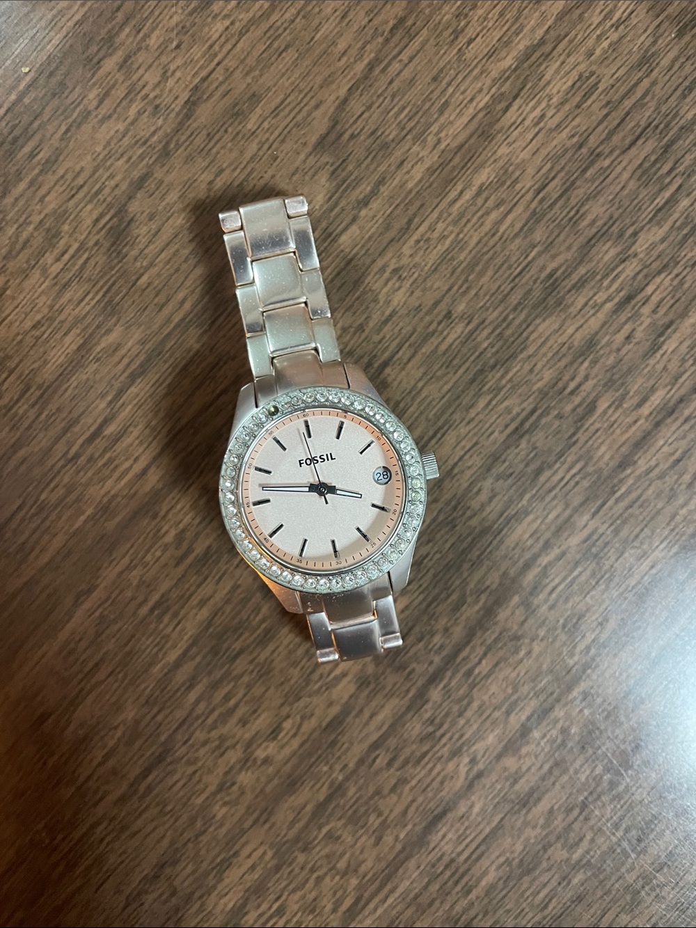 Fossil woman’s rose gold watch